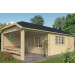  Tuindeco | Tuinhuis Sibella met Overkapping 280 cm 202828-01